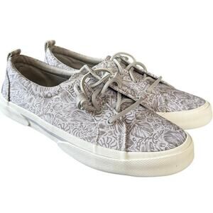 Sperry’s Pier Wave LTT Print Grey STS87412 Women’s Size 9